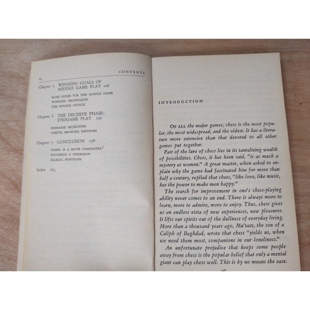 1958 Chess In A Nutshell pb BOOK Fred Reinfeld basic rules - Picture 5 of 8